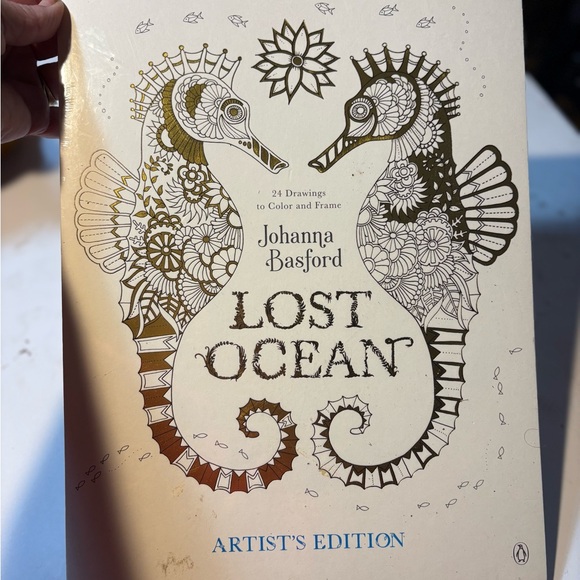 penguin Other - Lost Ocean Artist's Edition adult coloring book by Johanna Basford